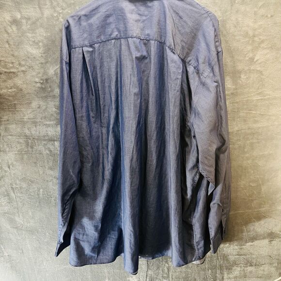 Synergy Performance Blue Jean Men's Long Sleeve Shirt Non-Iron Size 20-37/38 - Picture 2 of 9